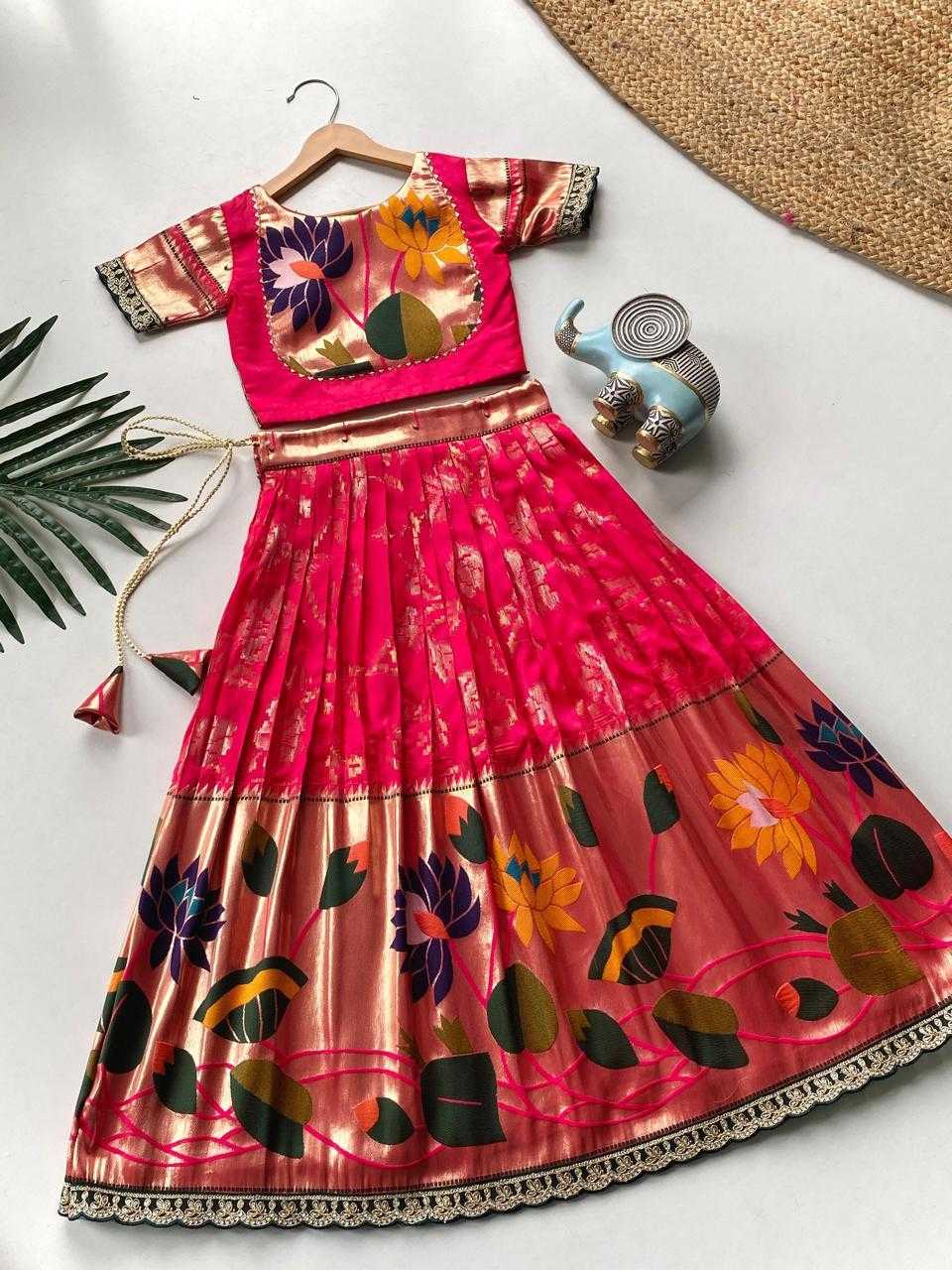 Ynf Silk KESH503 8174 Kids Wear Festive Collections Wholesale Kids Festive Wear Kids Silk Dress Kids Party Wear Ethnic Manufacturer- Kids Exports