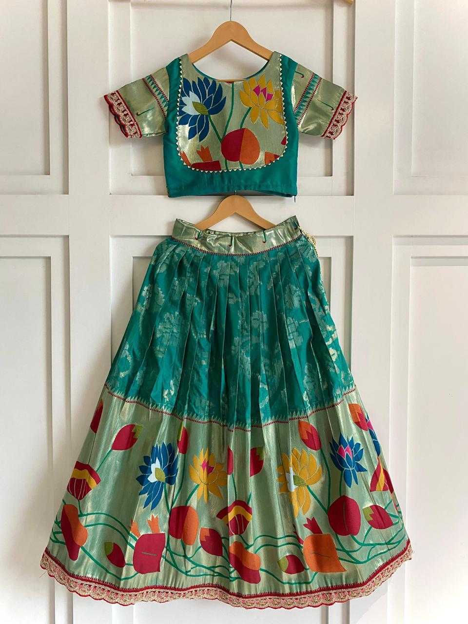 Ynf Silk KESH503 8174 Kids Wear Festive Collections Wholesale Kids Festive Wear Kids Silk Dress Kids Party Wear Ethnic Manufacturer- Kids Exports