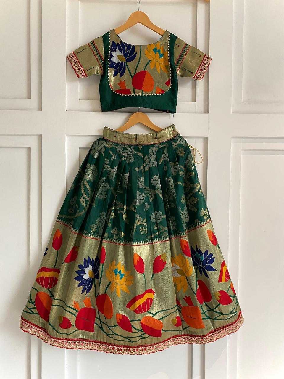 Ynf Silk KESH503 8174 Kids Wear Festive Collections Wholesale Kids Festive Wear Kids Silk Dress Kids Party Wear Ethnic Manufacturer- Kids Exports