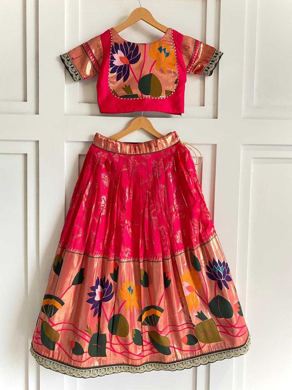 Ynf Silk KESH503 8174 Kids Wear Festive Collections Wholesale Kids Festive Wear Kids Silk Dress Kids Party Wear Ethnic Manufacturer- Kids Exports