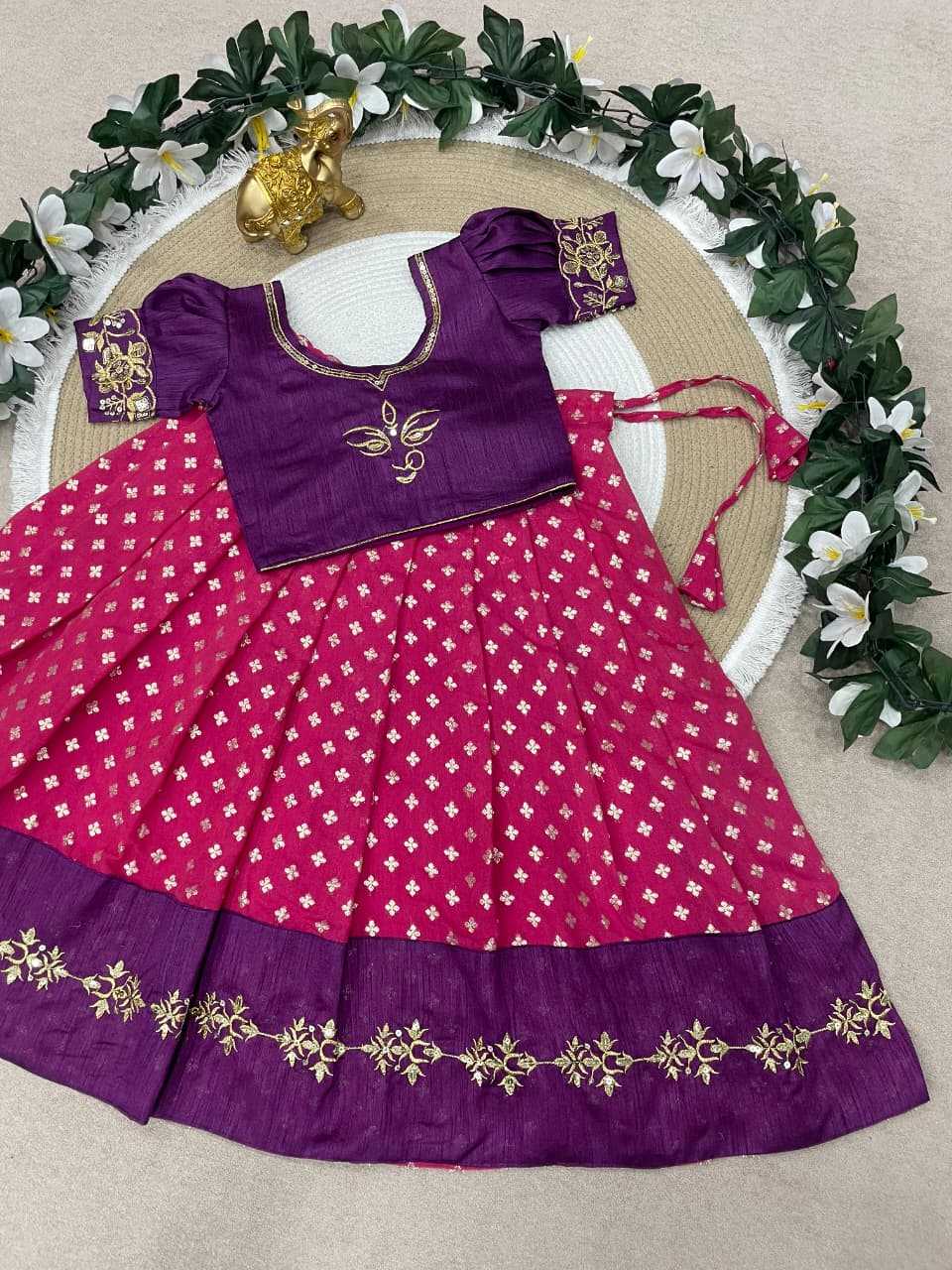 Ynf Silk KESH505 MAAMATA Kids Wear Wholesale Kids Lehenga Kids Lehenga Choli Baby Girl Lehenga Manufacturer- Kids Exports
