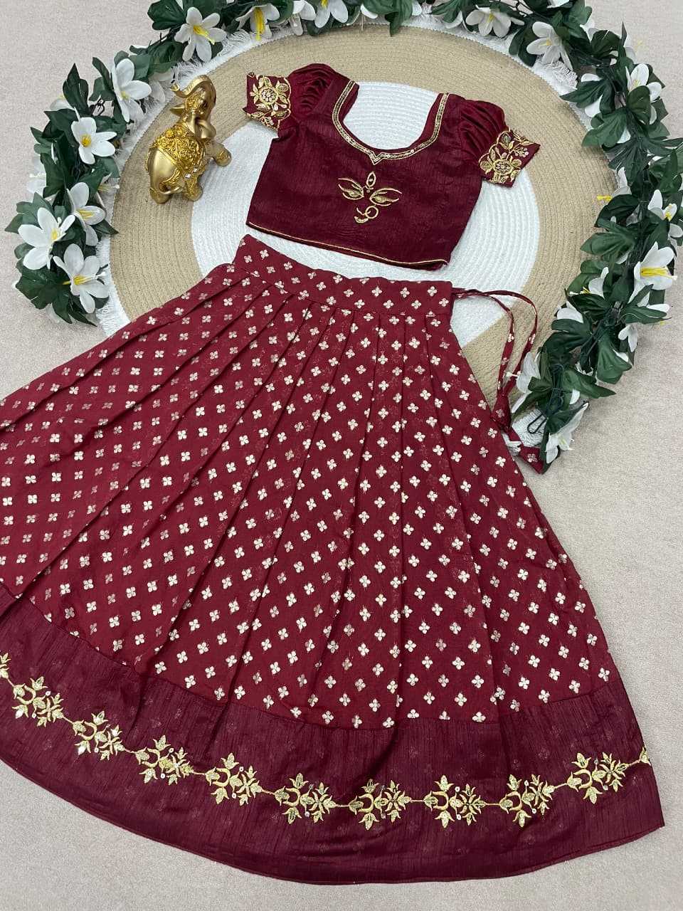Ynf Silk KESH505 MAAMATA Kids Wear Wholesale Kids Lehenga Kids Lehenga Choli Baby Girl Lehenga Manufacturer- Kids Exports