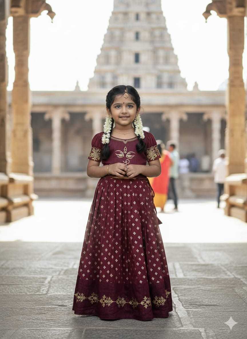 Ynf Silk KESH505 MAAMATA Kids Wear Wholesale Kids Lehenga Kids Lehenga Choli Baby Girl Lehenga Manufacturer- Kids Exports