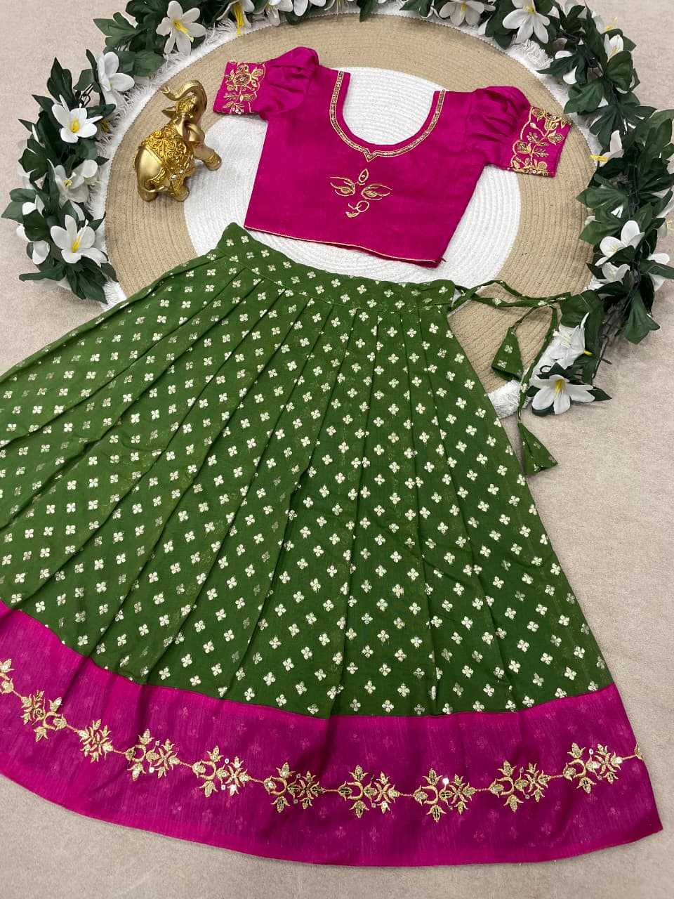 Ynf Silk KESH505 MAAMATA Kids Wear Wholesale Kids Lehenga Kids Lehenga Choli Baby Girl Lehenga Manufacturer- Kids Exports
