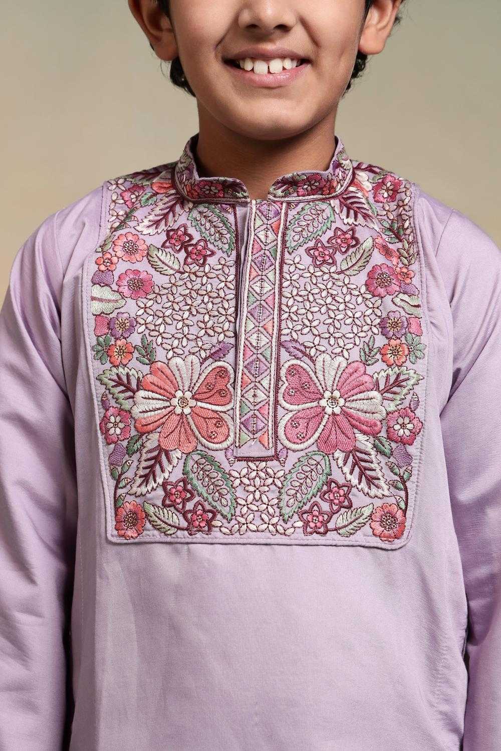 Ynf Silk RIN202 91101 SHAAHI JUNIOR Kids Wear Wholesale Boys Kurta Pyjama Kids Kurta Pajama Baby Boy Kurta Set Manufacturer- Kids Exports