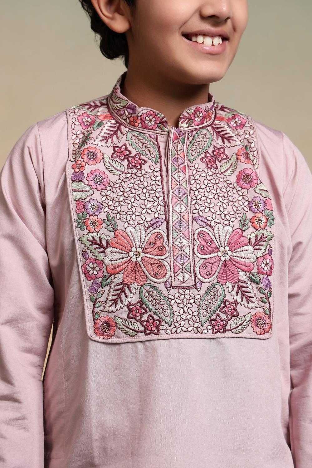 Ynf Silk RIN202 91101 SHAAHI JUNIOR Kids Wear Wholesale Boys Kurta Pyjama Kids Kurta Pajama Baby Boy Kurta Set Manufacturer- Kids Exports