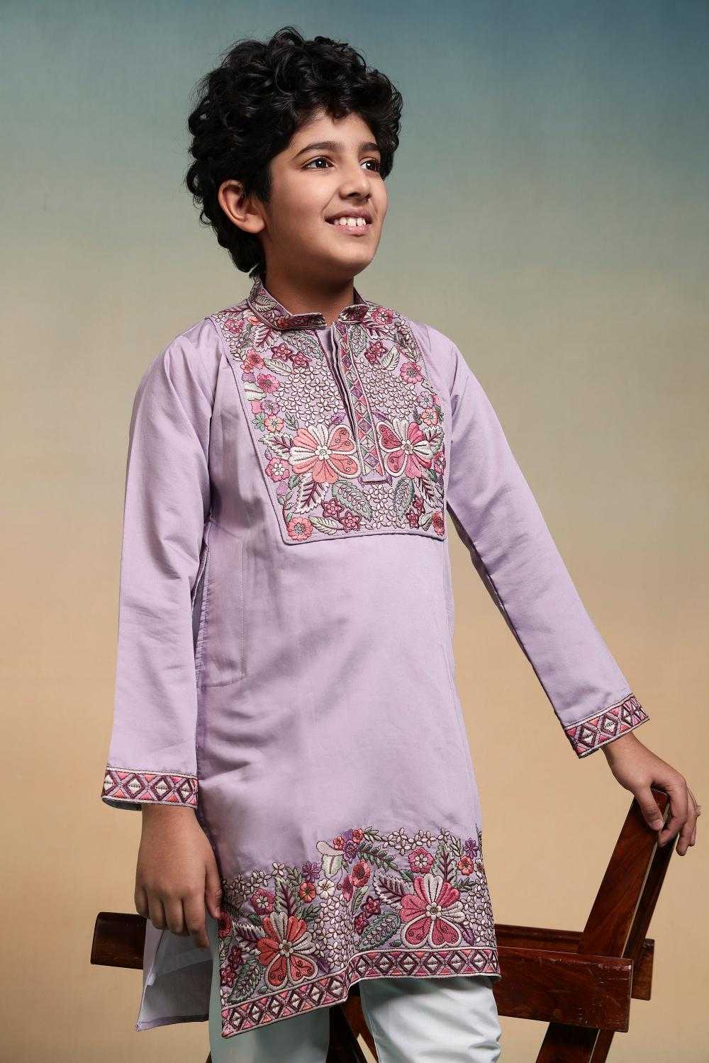 Ynf Silk RIN202 91101 SHAAHI JUNIOR Kids Wear Wholesale Boys Kurta Pyjama Kids Kurta Pajama Baby Boy Kurta Set Manufacturer- Kids Exports