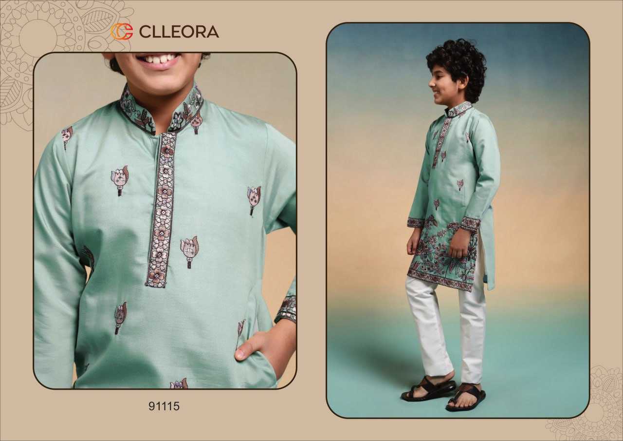 Ynf Silk Viscose RIN202 lalu Kids Wear Wholesale Kids Ethnic Wear Kids Traditional Outfits Kids Kurta Pajama Manufacturer- Kids Exports