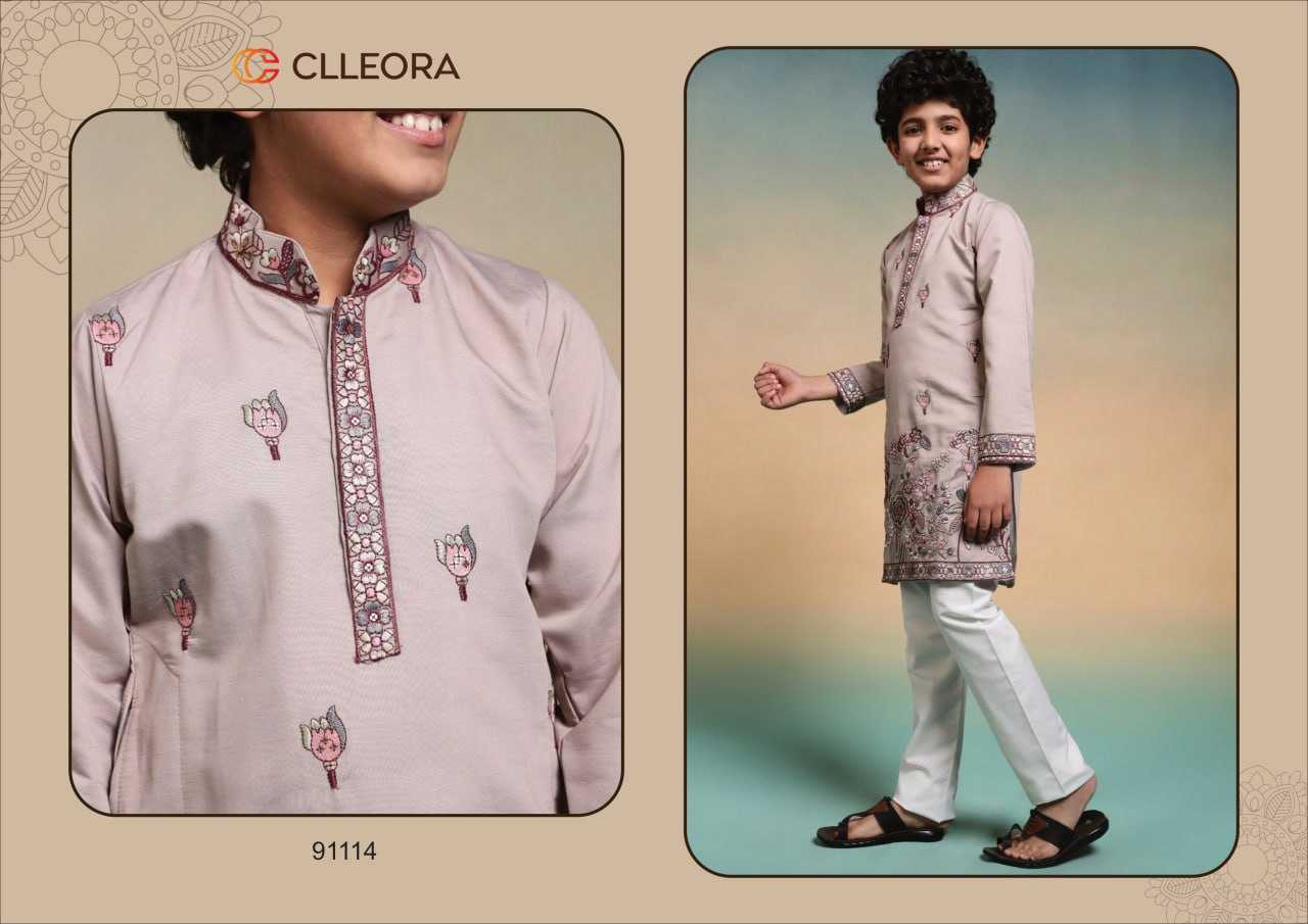 Ynf Silk Viscose RIN202 lalu Kids Wear Wholesale Kids Ethnic Wear Kids Traditional Outfits Kids Kurta Pajama Manufacturer- Kids Exports