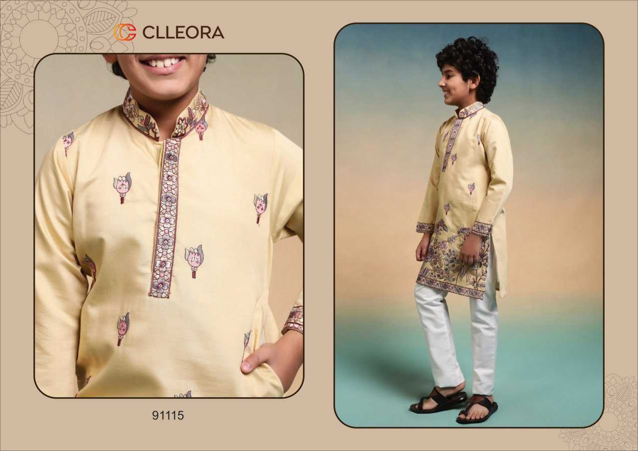 Ynf Silk Viscose RIN202 lalu Kids Wear Wholesale Kids Ethnic Wear Kids Traditional Outfits Kids Kurta Pajama Manufacturer- Kids Exports