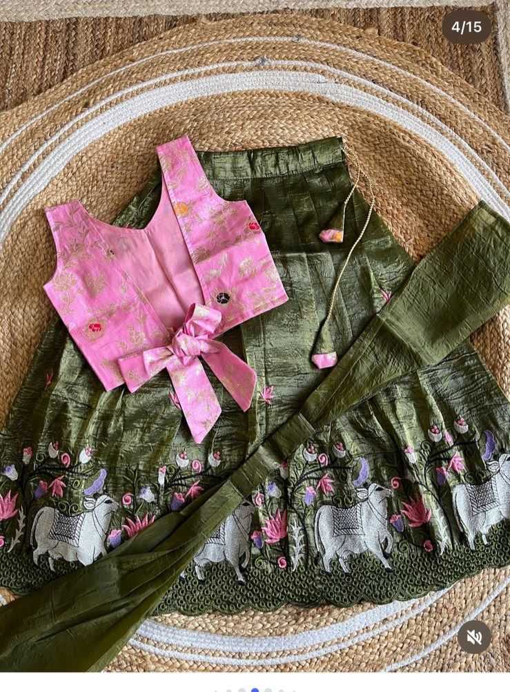 Ynf Soft Gold Crush RIN235 135 Kids Wear Festive Collections Wholesale Kids Lehenga Kids Lehenga Choli Kids Party Wear Ethnic Manufacturer- Kids Exports