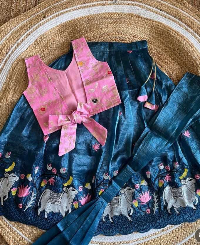 Ynf Soft Gold Crush RIN235 135 Kids Wear Festive Collections Wholesale Kids Lehenga Kids Lehenga Choli Kids Party Wear Ethnic Manufacturer- Kids Exports