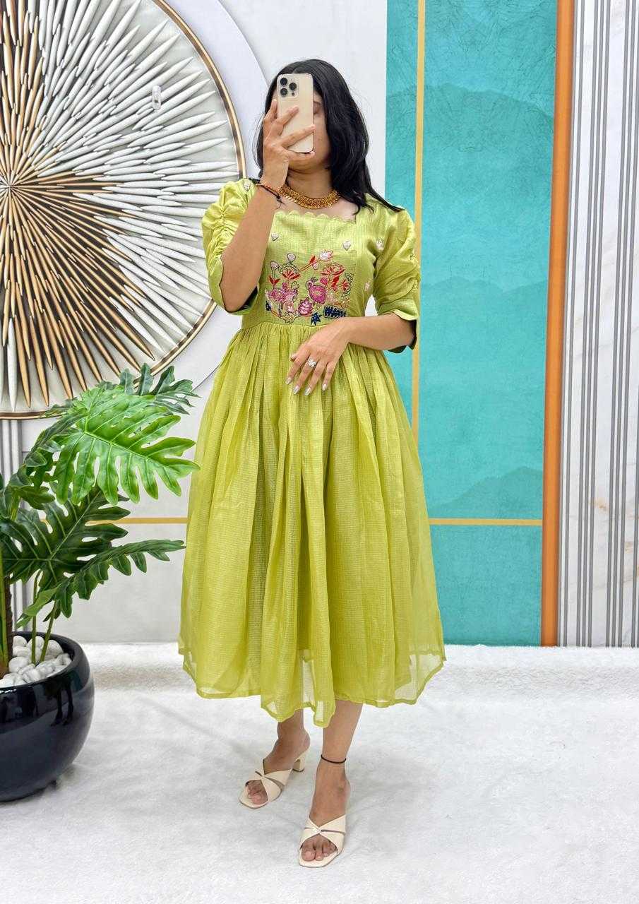 Ynf Soft Kota RIN235 105 Kids Wear Festive Collections Wholesale Kids Gown Kids Ethnic Gowns Kids Festive Wear Manufacturer- Kids Exports