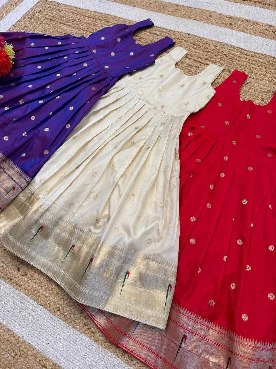 Ynf Soft Silk RIN235 Paithani Kids Wear Wholesale Kids Lehenga Kids Designer Frock Kids Festive Wear Manufacturer- Kids Exports