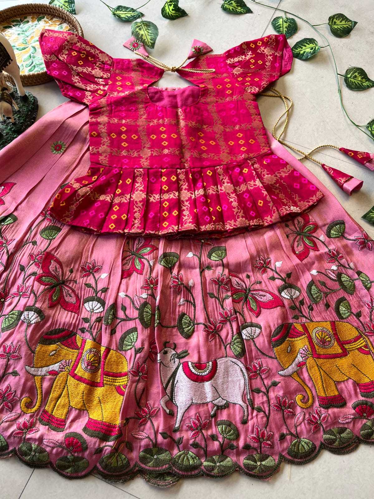 Ynf Soft Tissue RIN235 102 Kids Wear Festive Collections Wholesale Kids Lehenga Kids Lehenga Choli Baby Girl Lehenga Manufacturer- Kids Exports