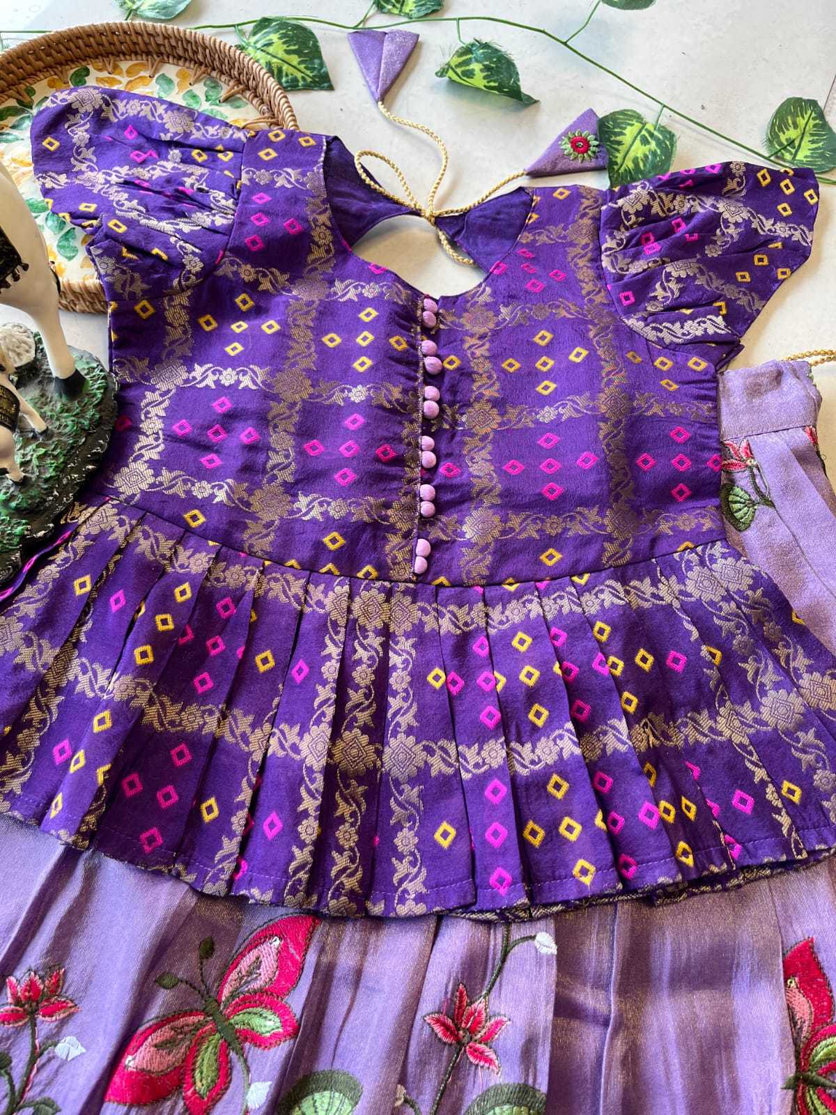 Ynf Soft Tissue RIN235 102 Kids Wear Festive Collections Wholesale Kids Lehenga Kids Lehenga Choli Baby Girl Lehenga Manufacturer- Kids Exports