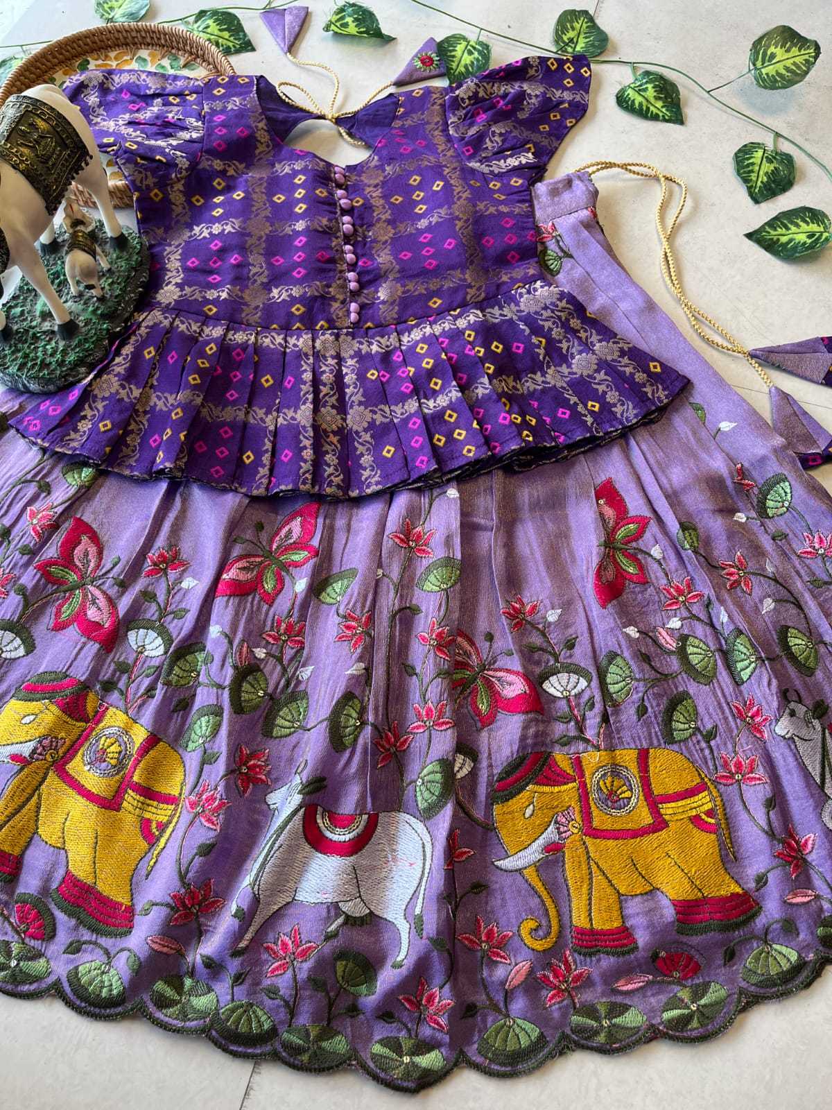 Ynf Soft Tissue RIN235 102 Kids Wear Festive Collections Wholesale Kids Lehenga Kids Lehenga Choli Baby Girl Lehenga Manufacturer- Kids Exports