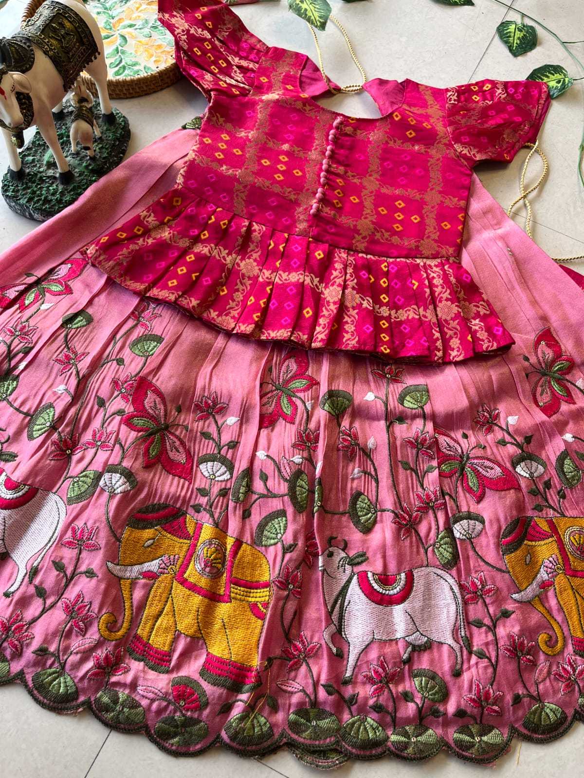 Ynf Soft Tissue RIN235 102 Kids Wear Festive Collections Wholesale Kids Lehenga Kids Lehenga Choli Baby Girl Lehenga Manufacturer- Kids Exports