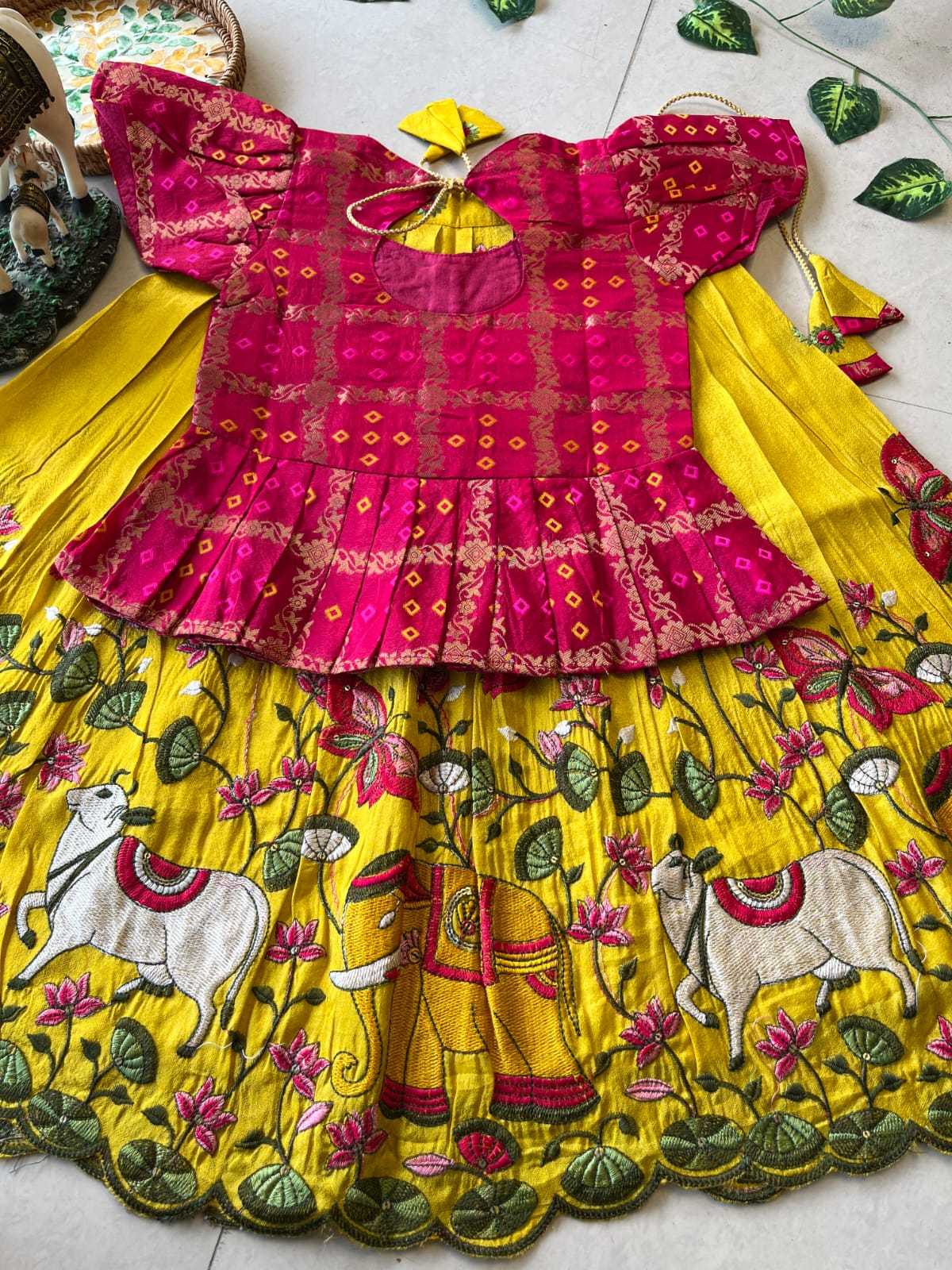 Ynf Soft Tissue RIN235 102 Kids Wear Festive Collections Wholesale Kids Lehenga Kids Lehenga Choli Baby Girl Lehenga Manufacturer- Kids Exports