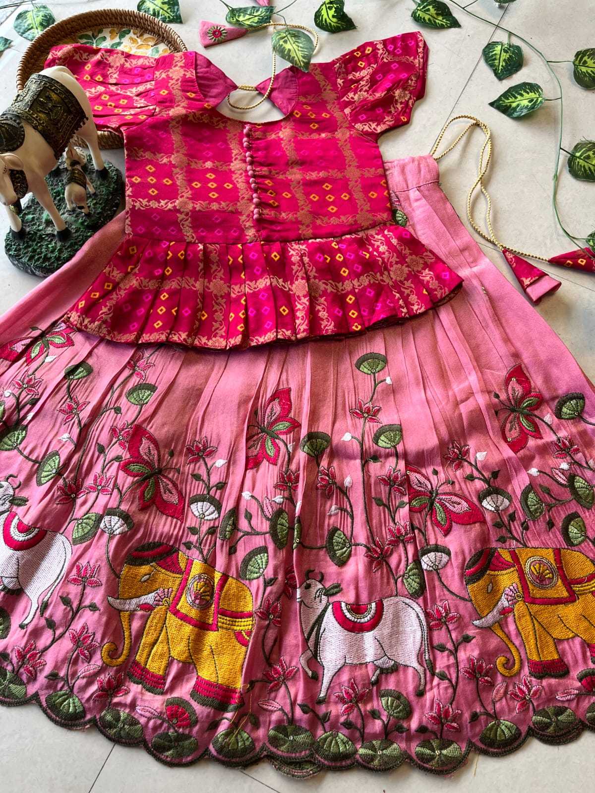 Ynf Soft Tissue RIN235 102 Kids Wear Festive Collections Wholesale Kids Lehenga Kids Lehenga Choli Baby Girl Lehenga Manufacturer- Kids Exports