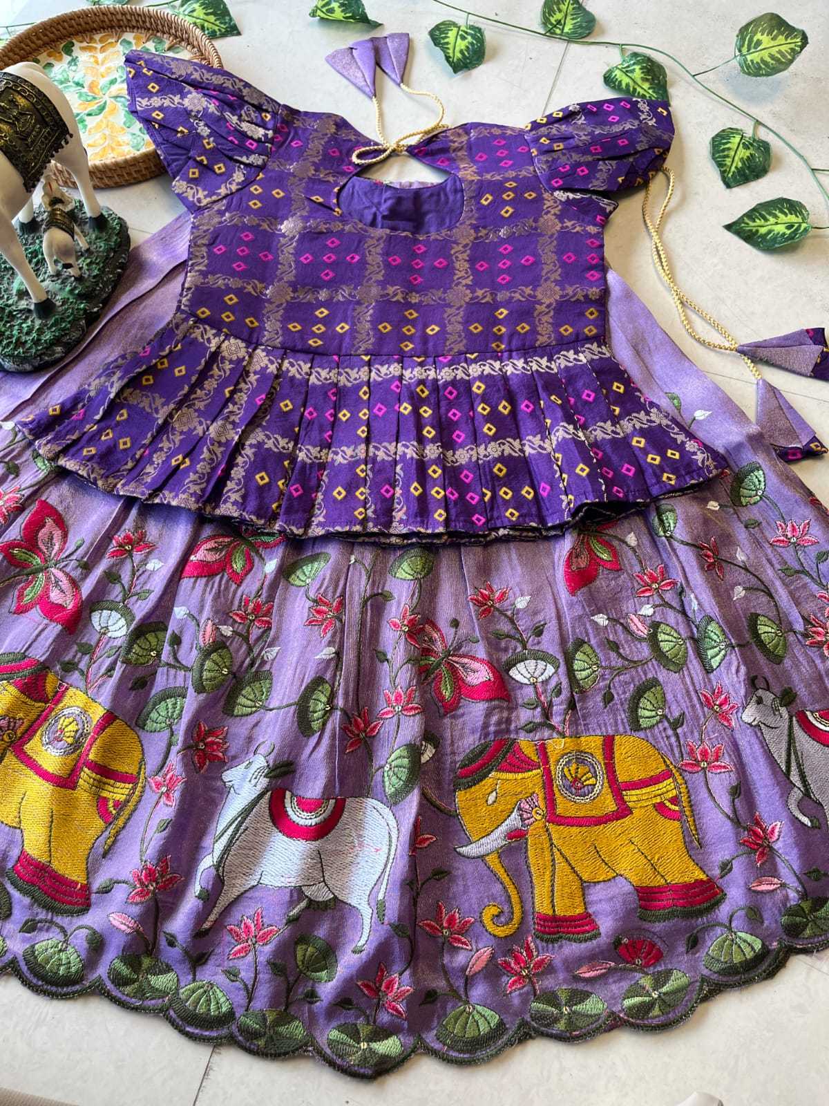 Ynf Soft Tissue RIN235 102 Kids Wear Festive Collections Wholesale Kids Lehenga Kids Lehenga Choli Baby Girl Lehenga Manufacturer- Kids Exports