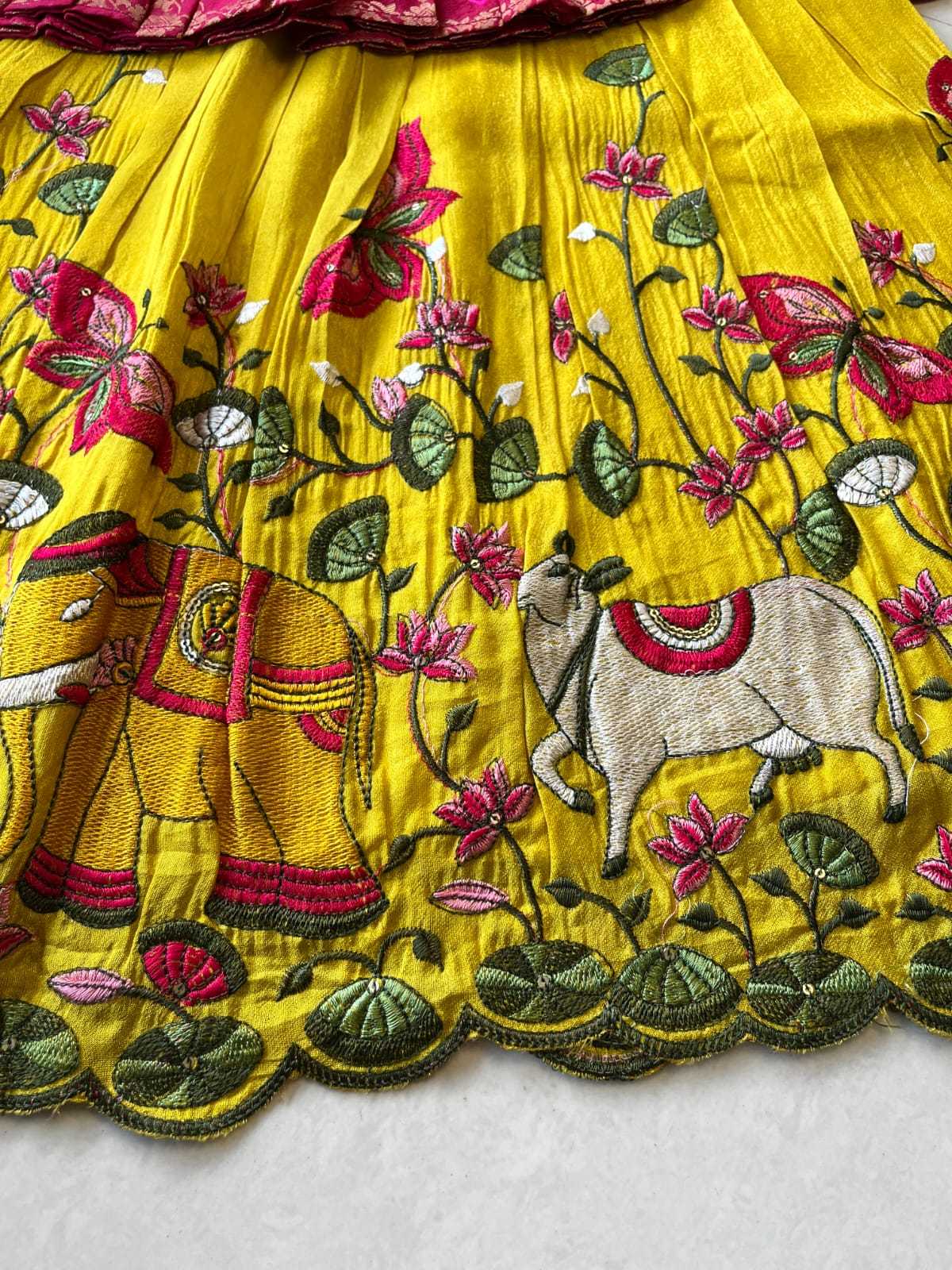 Ynf Soft Tissue RIN235 102 Kids Wear Festive Collections Wholesale Kids Lehenga Kids Lehenga Choli Baby Girl Lehenga Manufacturer- Kids Exports