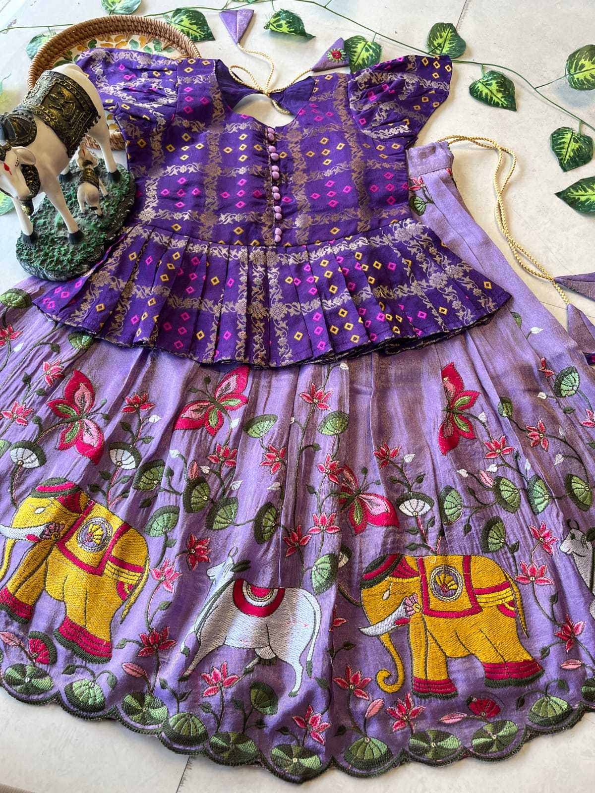 Ynf Soft Tissue RIN235 102 Kids Wear Festive Collections Wholesale Kids Lehenga Kids Lehenga Choli Baby Girl Lehenga Manufacturer- Kids Exports