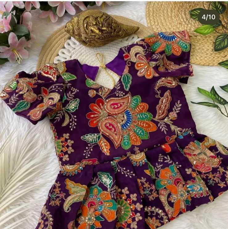 Ynf Tissue Silk RIN235 112 Kids Wear Festive Collections Wholesale Kids Lehenga Kids Lehenga Choli Baby Girl Lehenga Manufacturer- Kids Exports