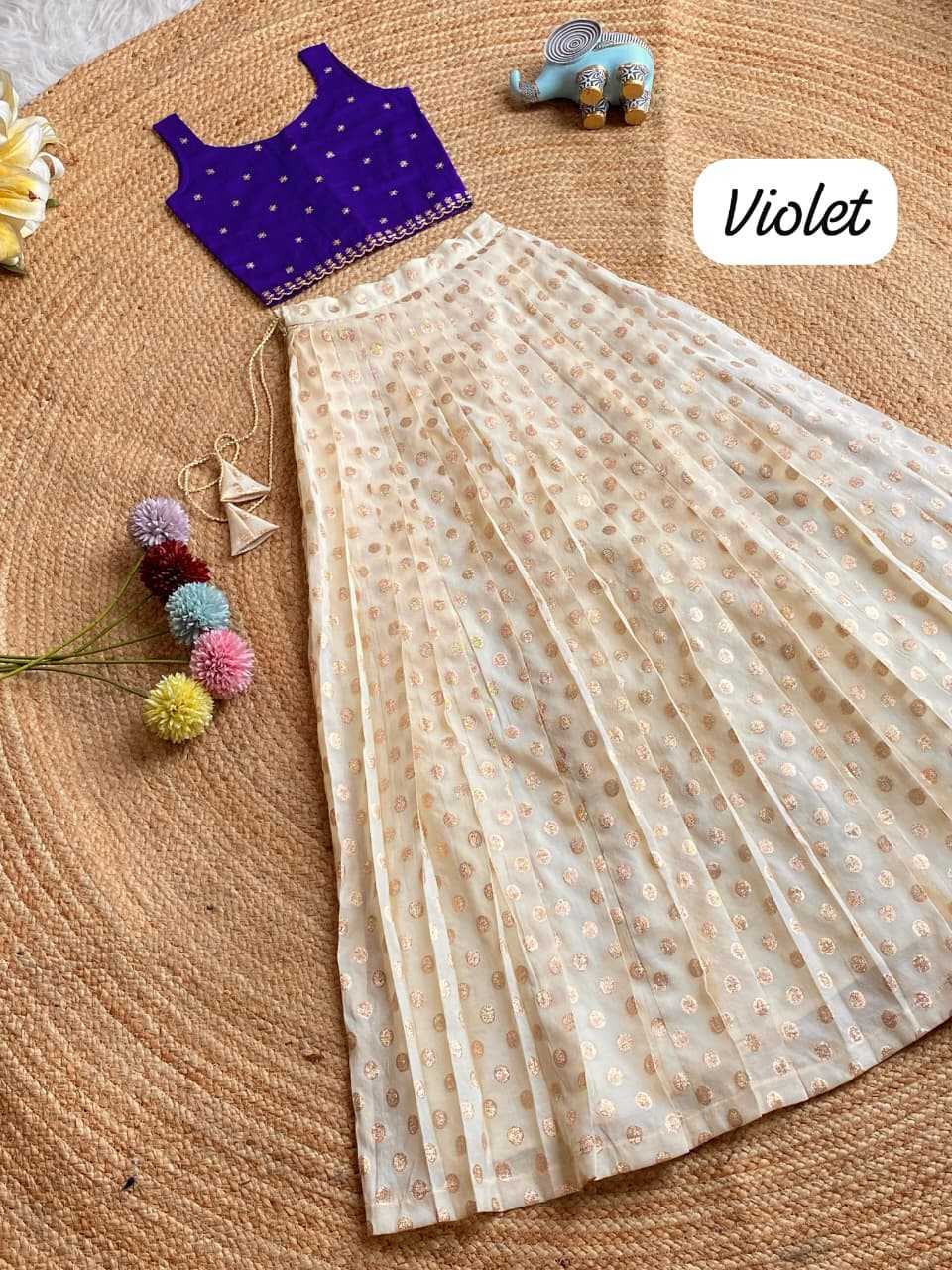 Ynf Viscose KESH249 102 Kids Wear Festive Collections Wholesale Kids Lehenga Choli Kids Festive Wear Kids Party Wear Ethnic Manufacturer- Kids Exports