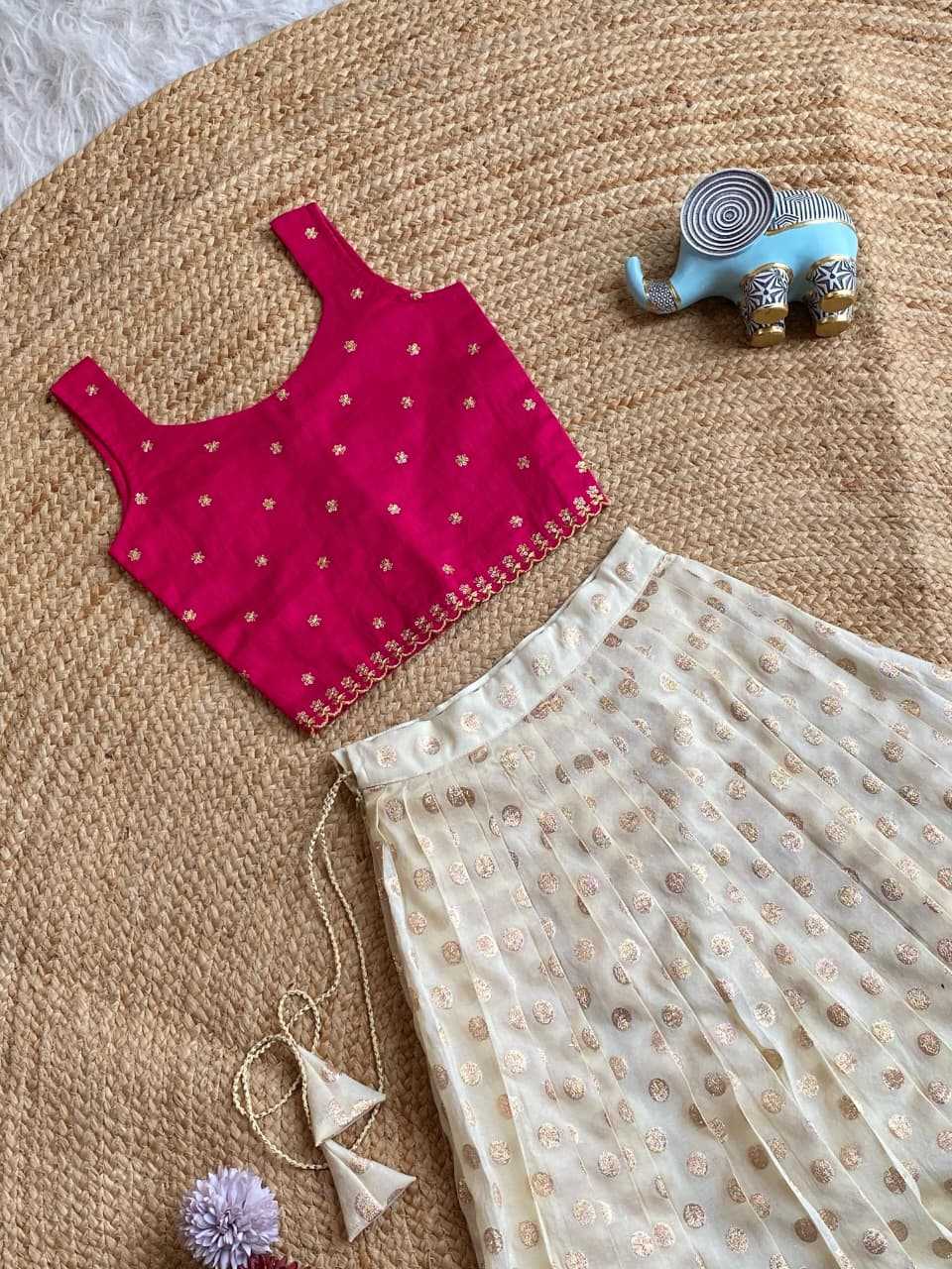 Ynf Viscose KESH249 102 Kids Wear Festive Collections Wholesale Kids Lehenga Choli Kids Festive Wear Kids Party Wear Ethnic Manufacturer- Kids Exports