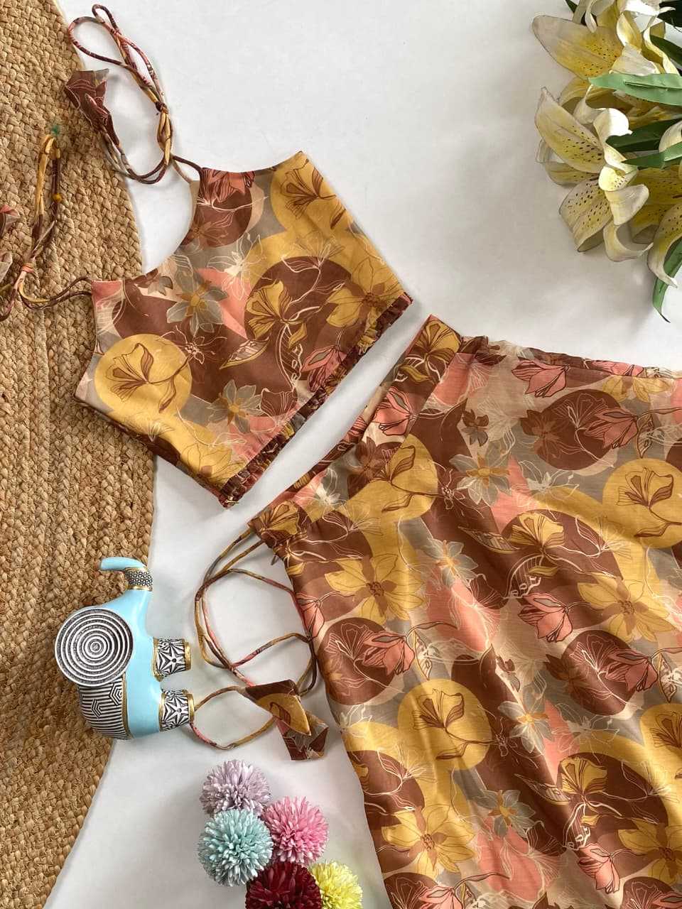 Ynf Chanderi Soft KESH249 tie-up top Kids Wear Wholesale Kids Lehenga Kids Lehenga Choli Baby Girl Lehenga Manufacturer- Kids Exports