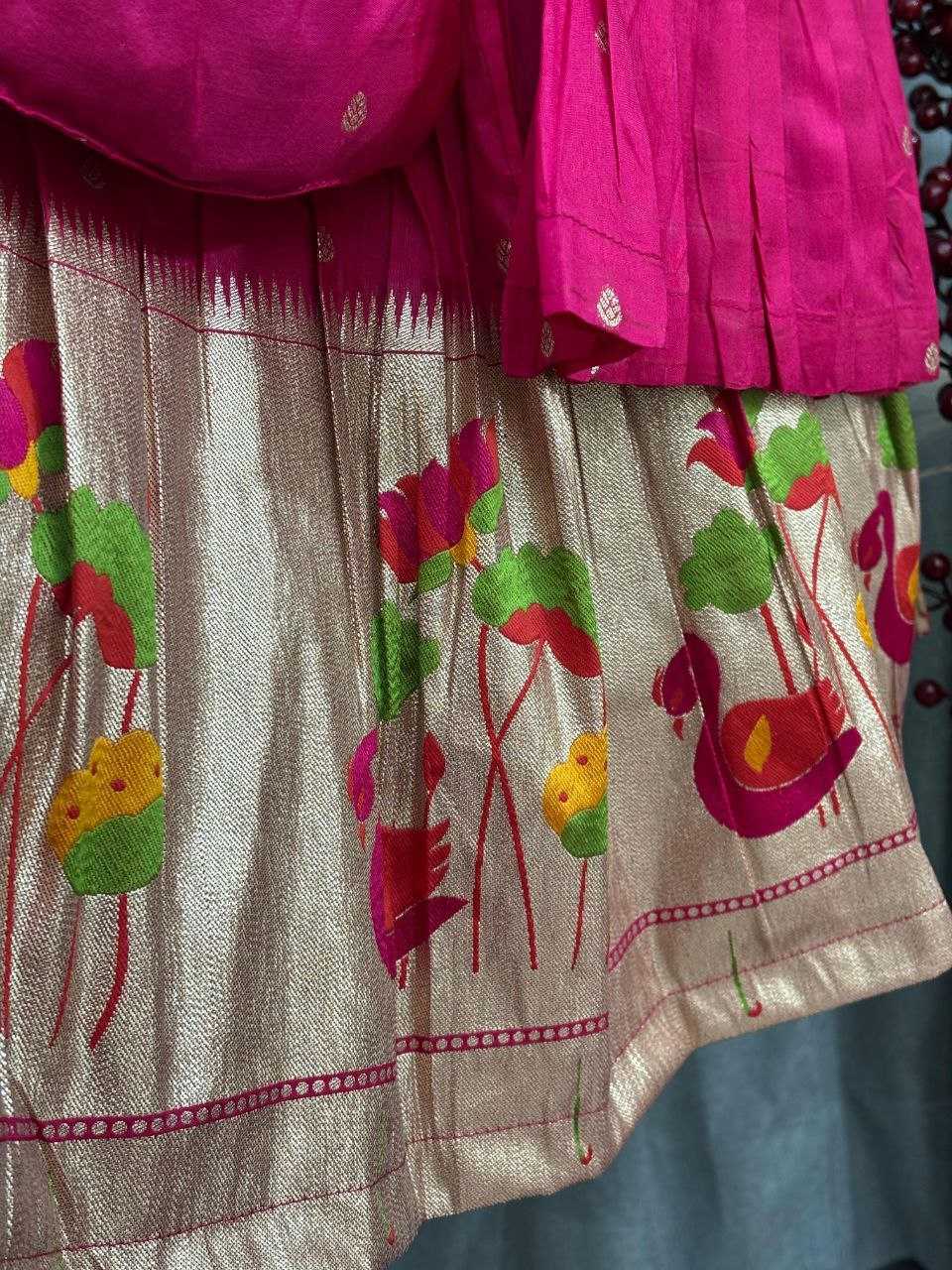 Ynf Cotton KESH107 POUR Kids Wear Wholesale Girls Cotton Frocks Kids Designer Frock Kids Party Wear Ethnic Manufacturer- Kids Exports