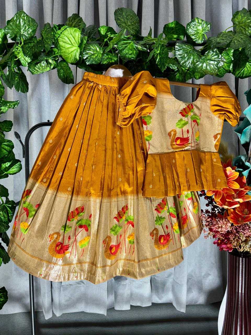 Ynf Cotton KESH107 POUR Kids Wear Wholesale Girls Cotton Frocks Kids Designer Frock Kids Party Wear Ethnic Manufacturer- Kids Exports