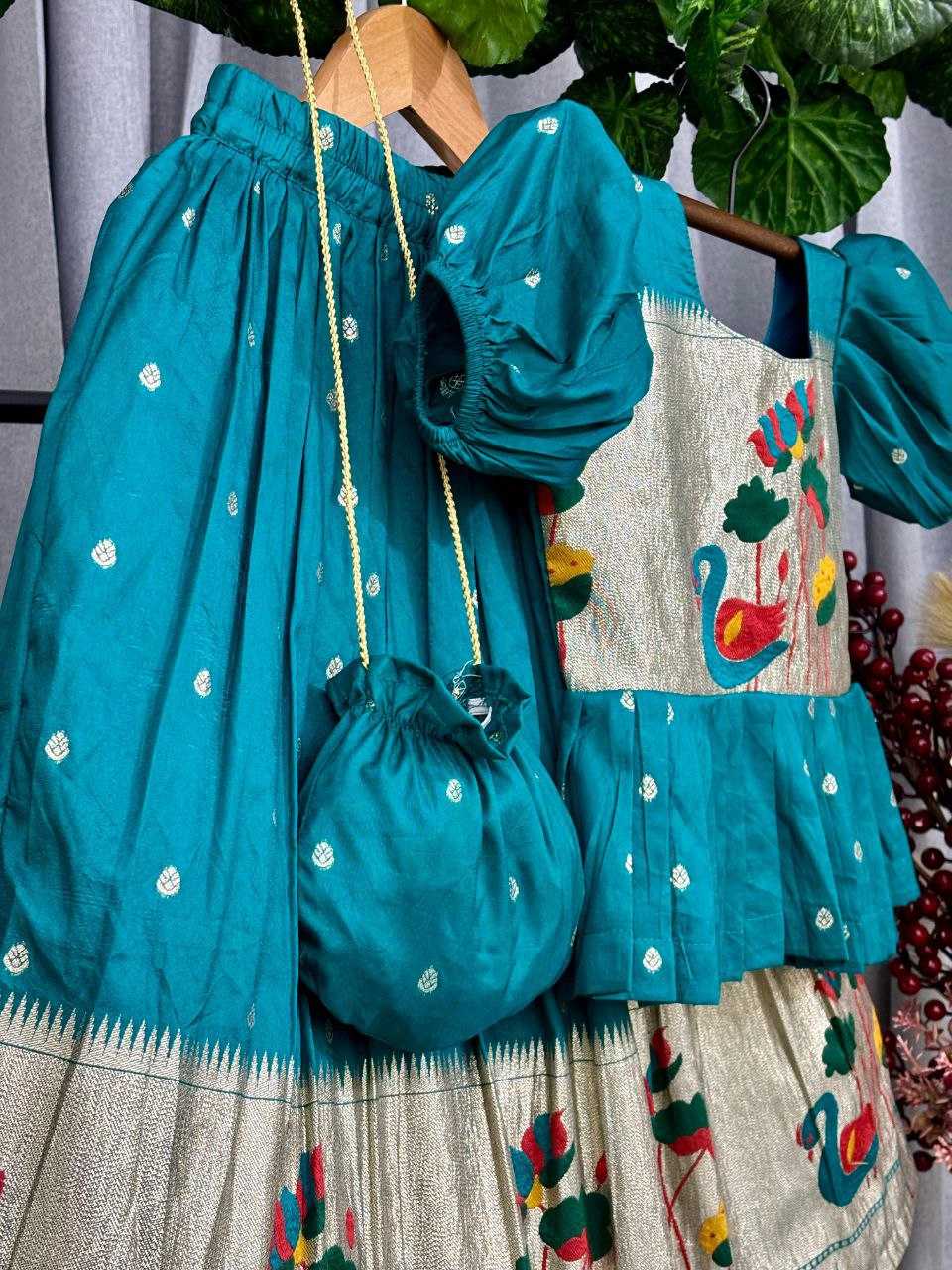 Ynf Cotton KESH107 POUR Kids Wear Wholesale Girls Cotton Frocks Kids Designer Frock Kids Party Wear Ethnic Manufacturer- Kids Exports
