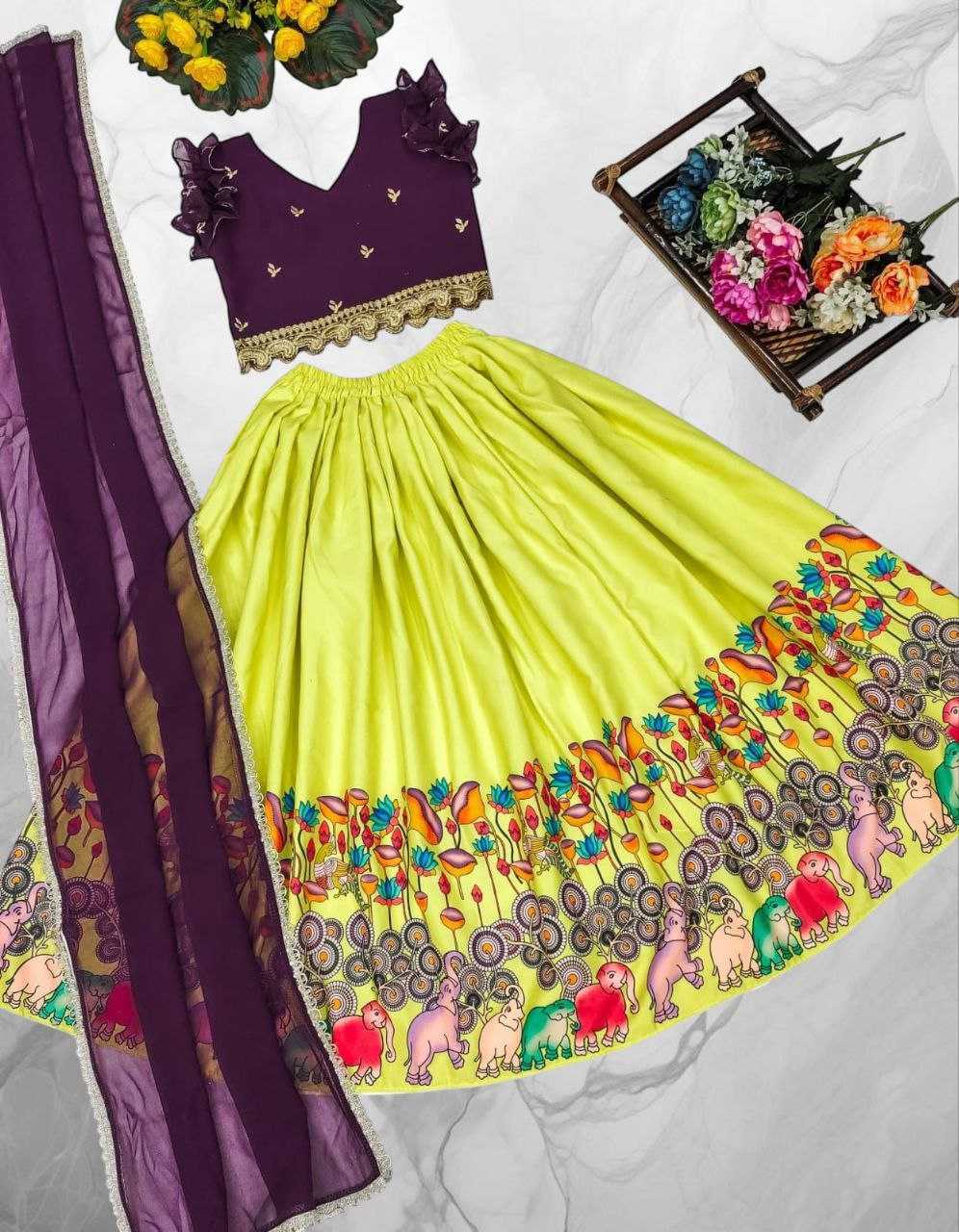 Ynf Cotton KESH461 172 Kids Wear Wholesale Kids Lehenga Kids Designer Frock Kids Traditional Outfits Manufacturer- Kids Exports