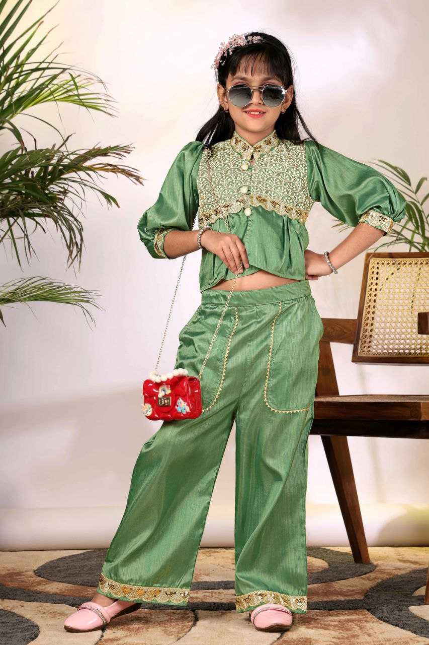 Ynf Cotton KESH461 236 Kids Wear Wholesale Kids Suit Embroidered Frock Girls Kurti Manufacturer- Kids Exports