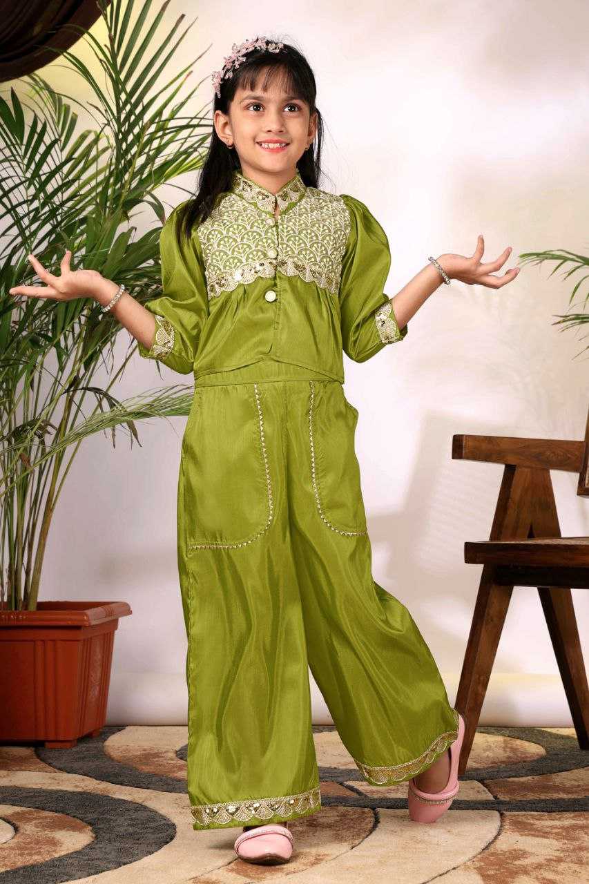 Ynf Cotton KESH461 236 Kids Wear Wholesale Kids Suit Embroidered Frock Girls Kurti Manufacturer- Kids Exports