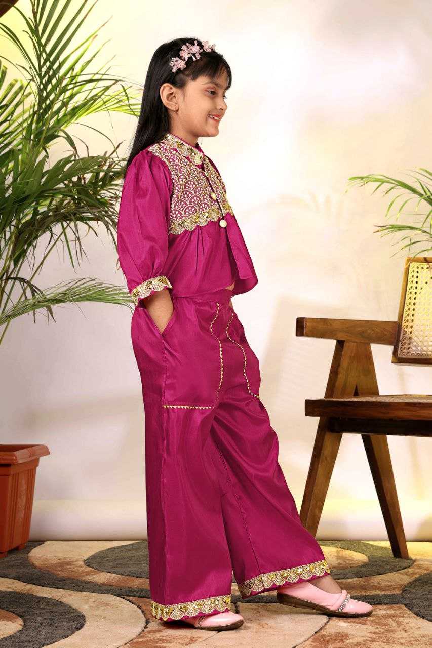 Ynf Cotton KESH461 236 Kids Wear Wholesale Kids Suit Embroidered Frock Girls Kurti Manufacturer- Kids Exports