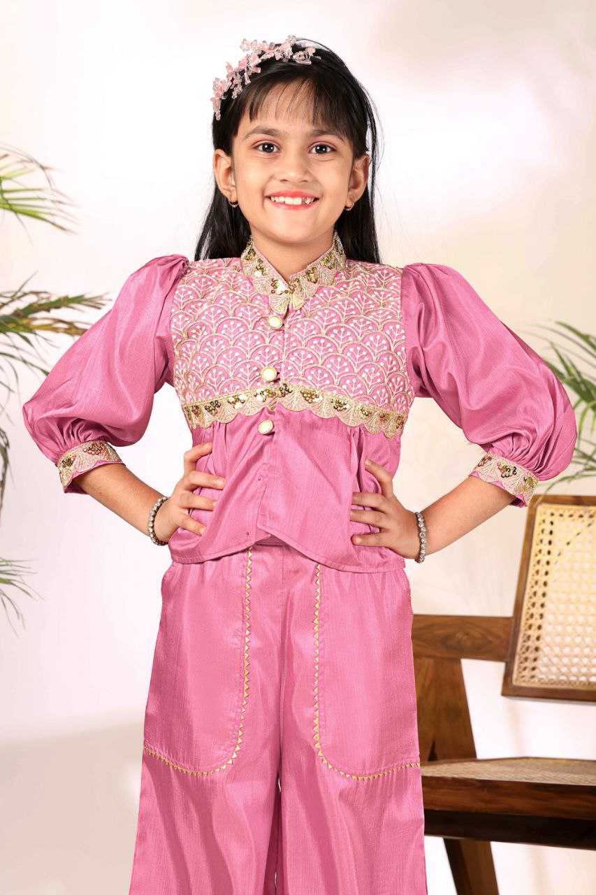 Ynf Cotton KESH461 236 Kids Wear Wholesale Kids Suit Embroidered Frock Girls Kurti Manufacturer- Kids Exports