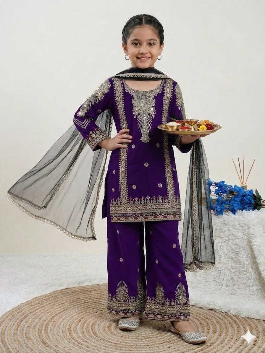 Ynf Georgette KESH461 241 Kids Wear Wholesale Girls Kurti Kids Festive Wear Kids Party Wear Ethnic Manufacturer- Kids Exports