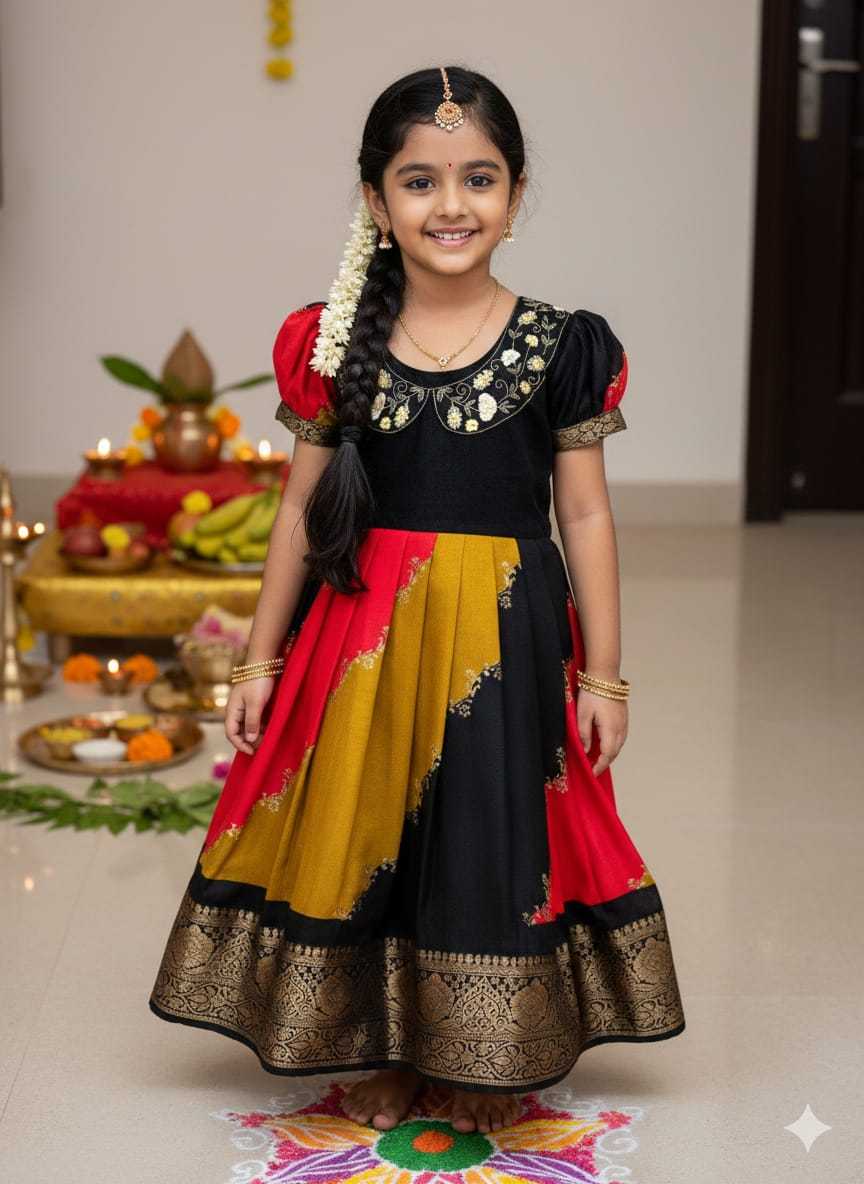Ynf Georgette KESH505 Deer Kids Wear Wholesale Kids Lehenga Kids Designer Frock Kids Traditional Outfits Manufacturer- Kids Exports