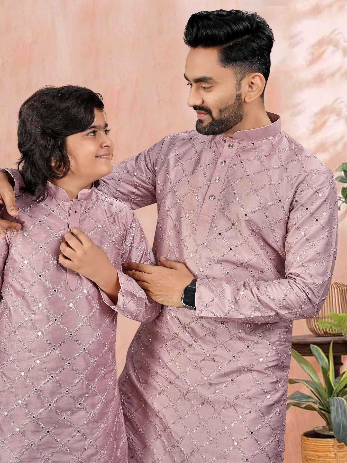 Ynf Soft Silk KESH747 GOLDEN Kids Wear Wholesale Boys Kurta Pyjama Kids Festive Wear Kids Party Wear Ethnic Manufacturer- Kids Exports