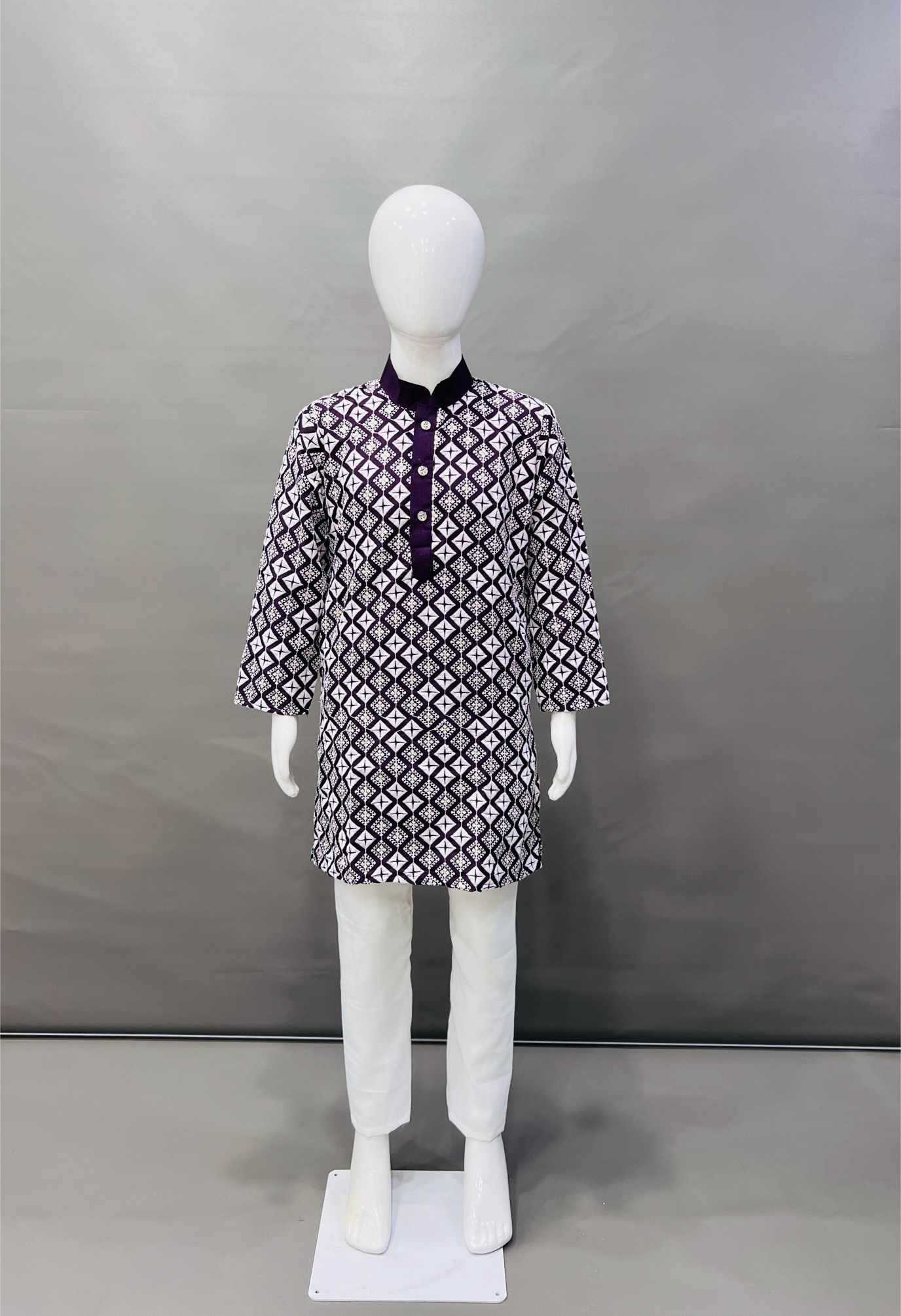 Ynf Soft Silk KESH747 MIRROR Kids Wear Wholesale Boys Kurta Pyjama Boys Ethnic Wear Kids Party Wear Ethnic Manufacturer- Kids Exports