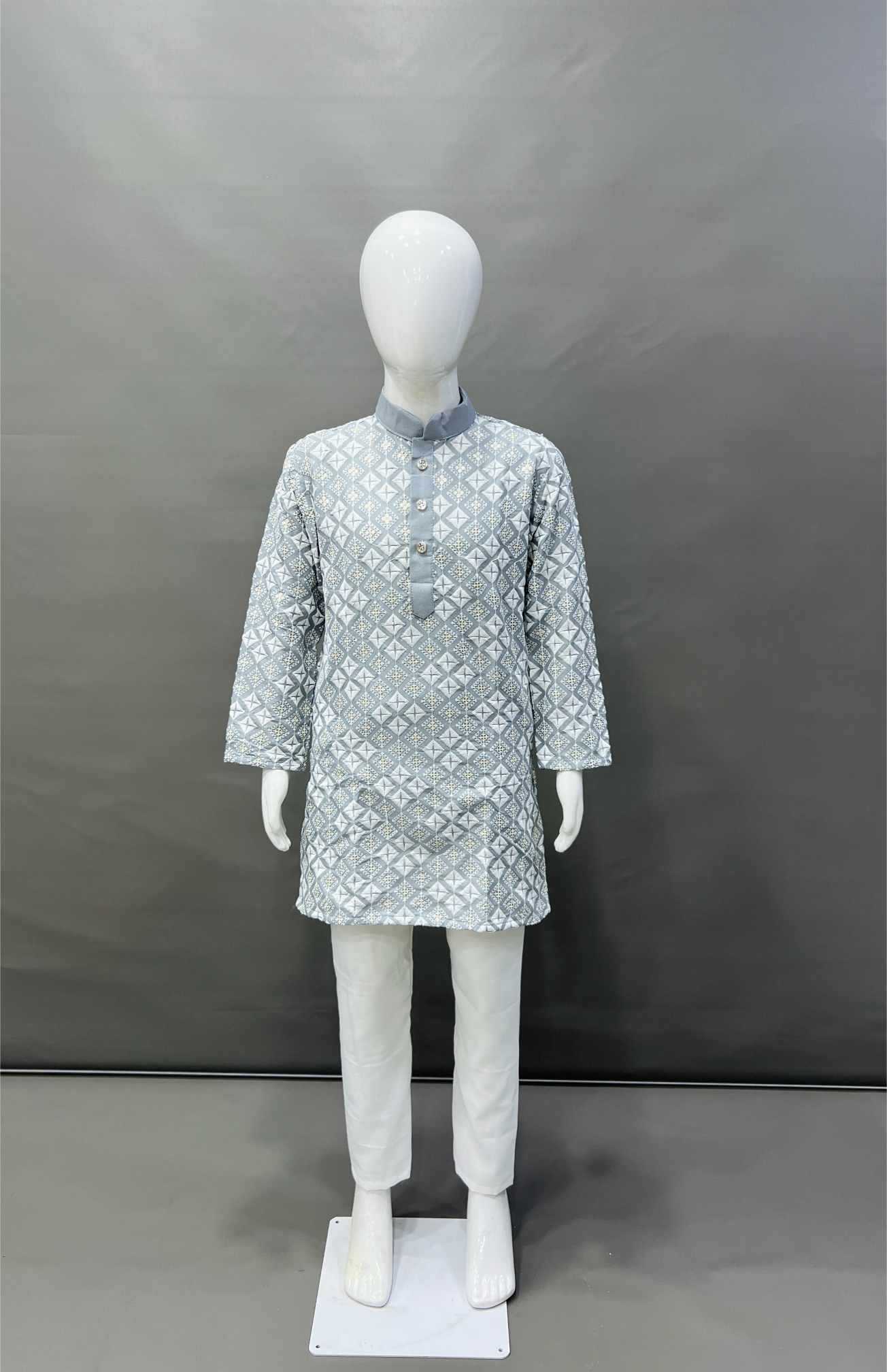 Ynf Soft Silk KESH747 MIRROR Kids Wear Wholesale Boys Kurta Pyjama Boys Ethnic Wear Kids Party Wear Ethnic Manufacturer- Kids Exports