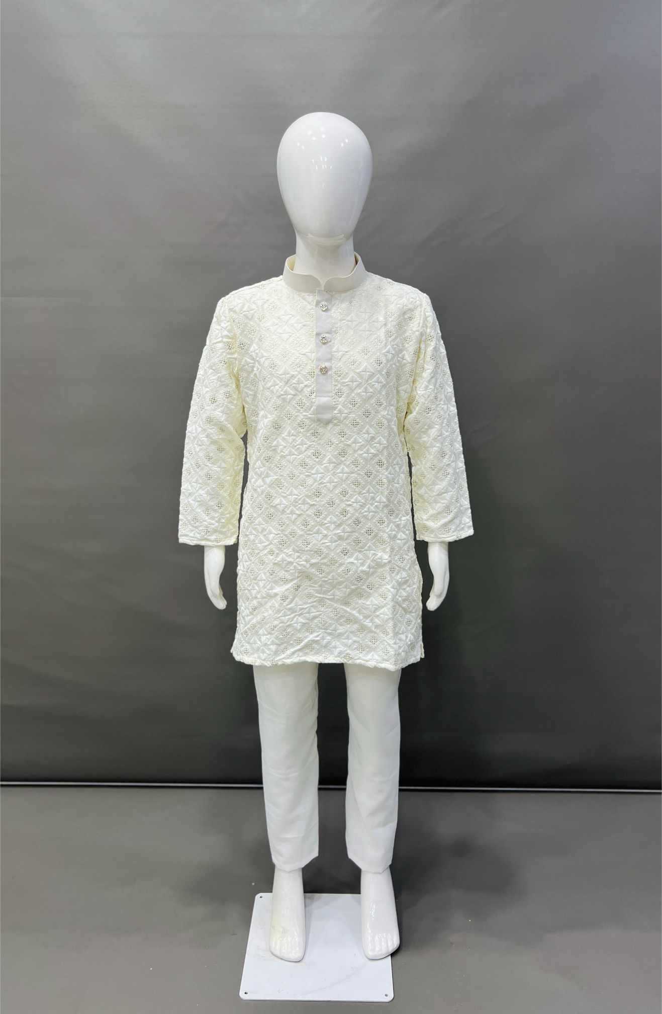 Ynf Soft Silk KESH747 MIRROR Kids Wear Wholesale Boys Kurta Pyjama Boys Ethnic Wear Kids Party Wear Ethnic Manufacturer- Kids Exports