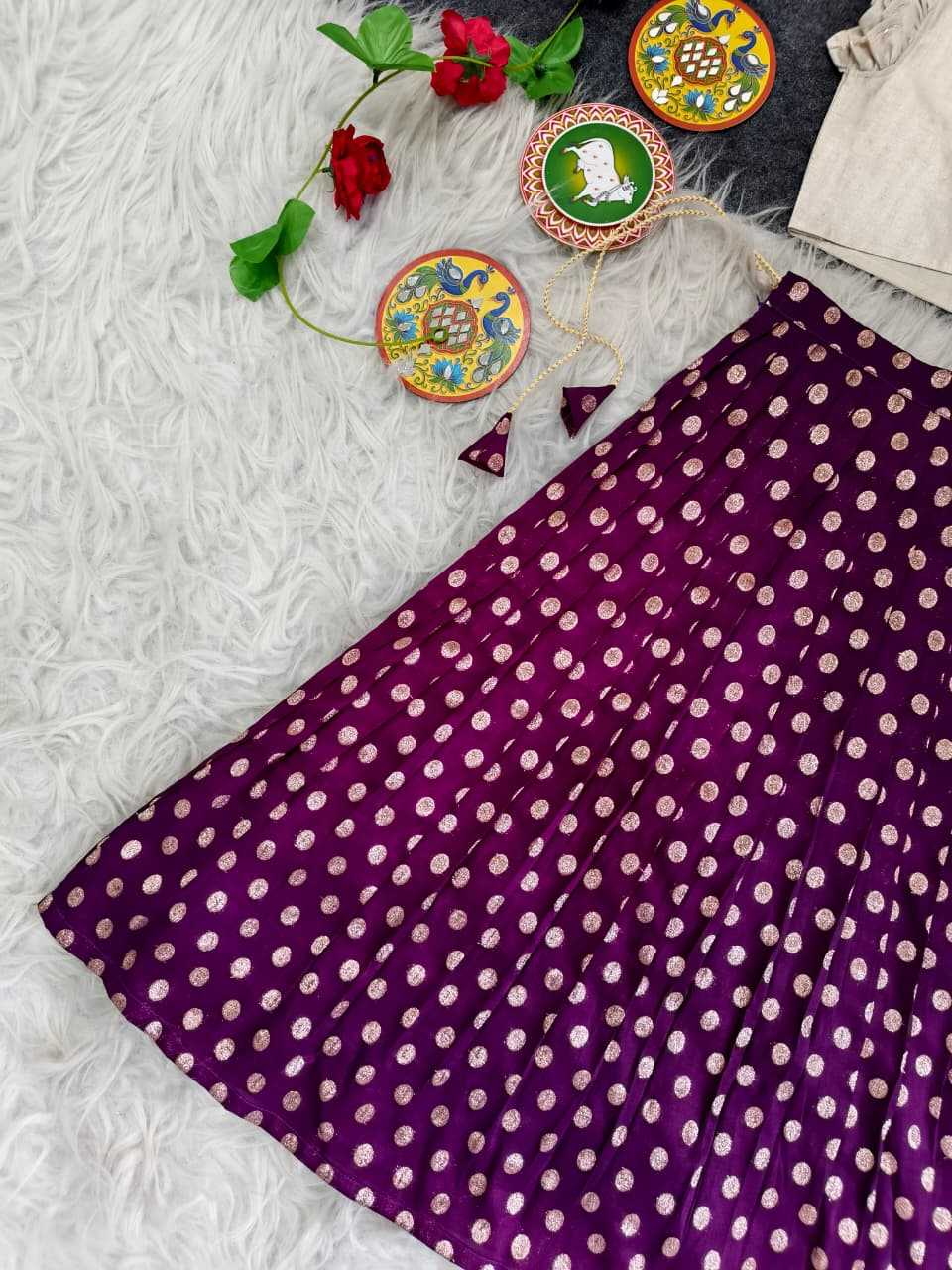 Ynf Viscose KESH249 2135-41 Kids Wear Festive Collections Wholesale Kids Lehenga Choli Kids Festive Wear Kids Party Wear Ethnic Manufacturer- Kids Exports