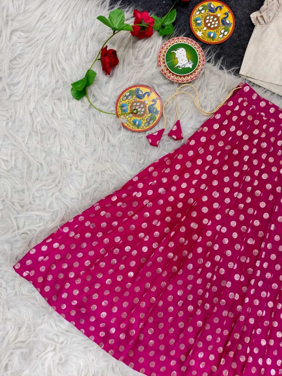 Ynf Viscose KESH249 2135-41 Kids Wear Festive Collections Wholesale Kids Lehenga Choli Kids Festive Wear Kids Party Wear Ethnic Manufacturer- Kids Exports