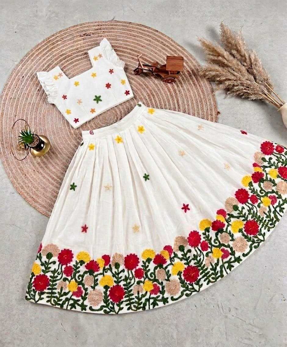 Ynf Cotton KESH461 244 Kids Wear Wholesale Kids Lehenga Girls Cotton Frocks Kids Designer Frock Manufacturer- Kids Exports