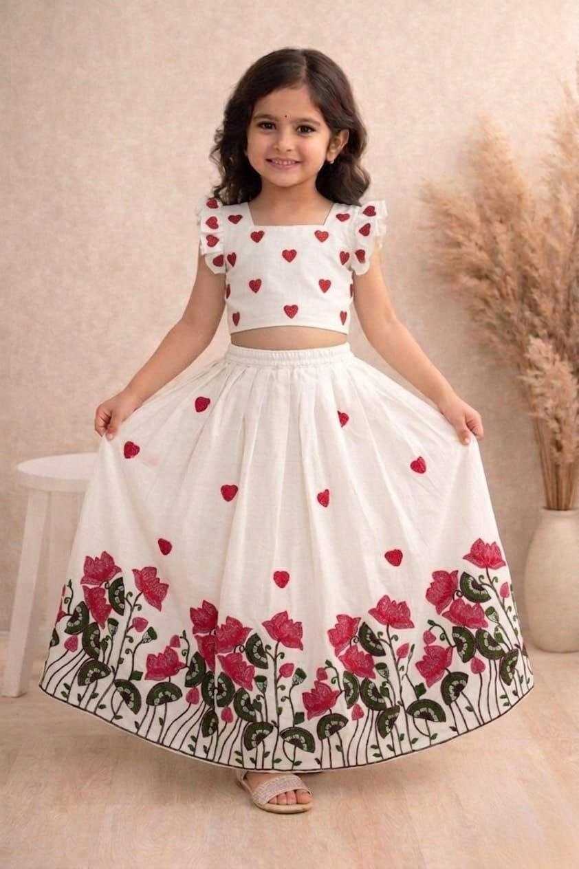 Ynf Cotton KESH461 244 Kids Wear Wholesale Kids Lehenga Girls Cotton Frocks Kids Designer Frock Manufacturer- Kids Exports