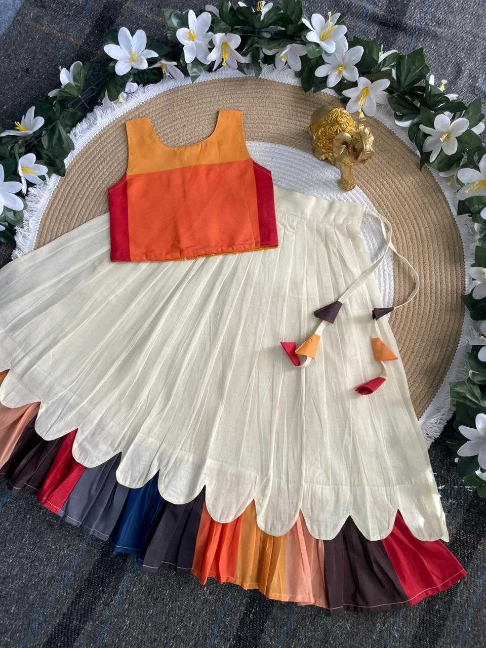 Ynf Cotton KESH505 Kanakambaram Kids Wear Wholesale Kids Lehenga Kids Designer Frock Kids Party Wear Ethnic Manufacturer- Kids Exports